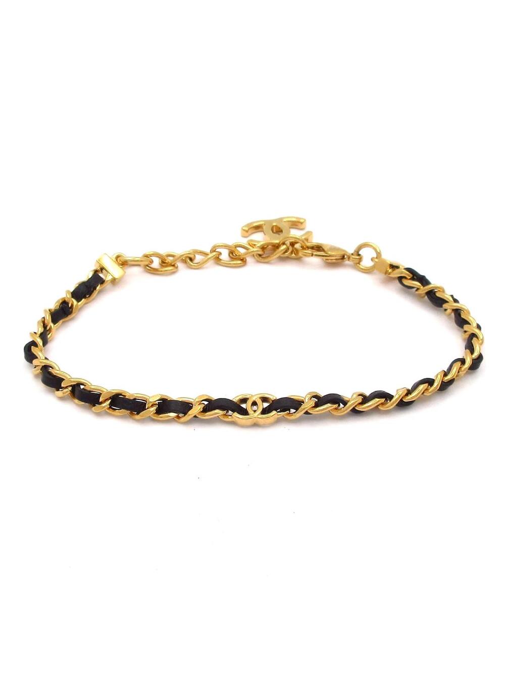 Chanel Coco Gold Black Hardware Leather #373926C11B